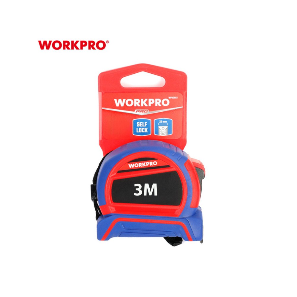 ΜΕΤΡΟ ΡΟΛΟ ΜΑΓΝΗΤΙΚΟ 8m ΜΕ ΛΑΣΤΙΧΟ WP261044 WORKPRO ΜΕΤΡΟ/ ΜΕΖΟΥΡΕΣ